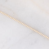 Bracciale tennis vintage in oro giallo 18K con diamanti (1.88ctw)