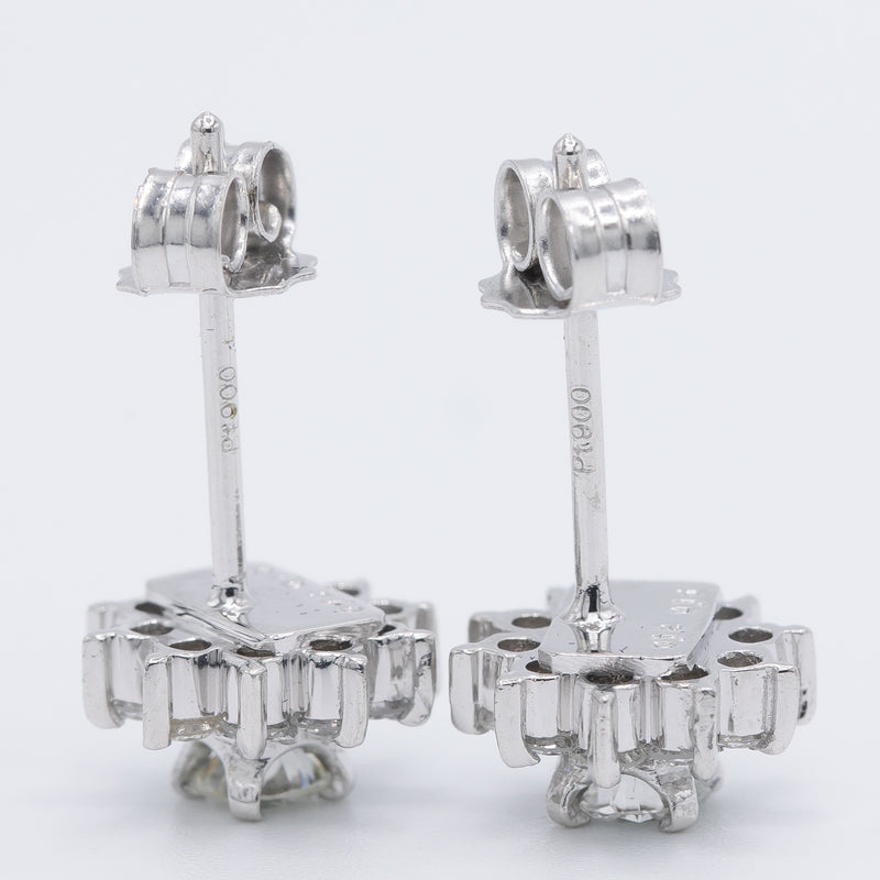 STUNNING FLAME Orecchini A Perno In Argento 925 Placcato Oro Con Zirconia Cubica Taglio Brillante - Ipoallergenici - 5