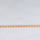 Tennis vintage in oro giallo 18K con diamanti di taglio brillante (1.50ctw), anni ‘90