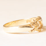 Vintage ring with infinity and hearts in 14K yellow gold