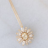 Collana vintage in oro giallo 18K con diamanti (1.15ctw), anni ‘90