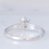 Solitario vintage in stile Art Déco in platino con diamante (0.40ct)