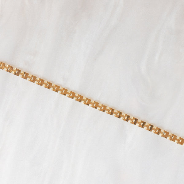 Collier vintage in oro giallo 8K con turchesi e diamante, anni ‘50