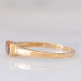 Solitario vintage in oro giallo 9K con granato (0.62ct ca.), anni ‘60/‘70