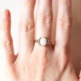 Vintage-Ring aus 14-karätigem Gelbgold mit Opal (ca. 0.90 ct), 60er Jahre