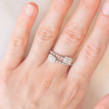 Contrarier vintage regolabile in platino con diamanti (0.50ctw), anni ‘90