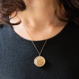 Vintage-Fotorahmen-Charm aus 9 Karat Gelbgold vergoldetem Metall, 50er/60er Jahre