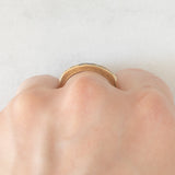 Anello “DEAREST” vintage in oro giallo 9K con diamante, smeraldi, ametista, rubino, zaffiro e tormalina, anno 1994