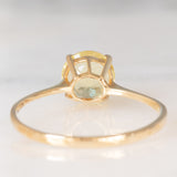 Solitario vintage in oro giallo 9K con quarzo (1.50ct ca.), anni ‘90