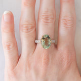 Anello da cocktail vintage in oro giallo 9K con ametista Rio Grande (4.60ct ca.) e zirconi bianchi