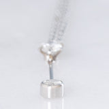 Collana con pendente vintage in platino con diamanti di taglio brillante (0.60ctw), anni ‘90