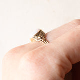 Vintage-Ring aus 14-karätigem Gelbgold mit Opal (ca. 0.90 ct), 60er Jahre