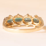 Vintage-Ring aus 9-karätigem Gelbgold mit synthetischen Alexandriten, Jahr 2007