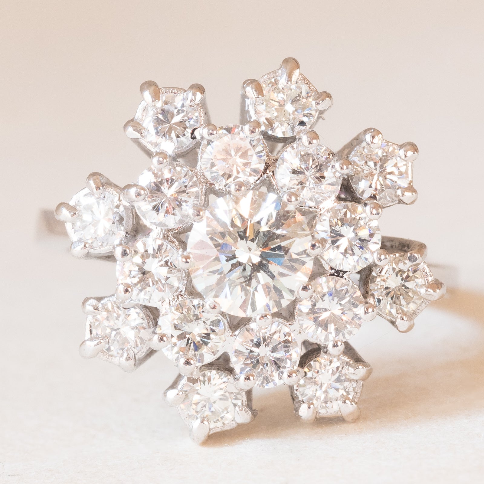 kkjoy Anello Regolabile Fiocco di Neve in Acciaio Inox Inverno Moda Anelli Aperti Dito Gioielli Festa di Natale per Donne (Argento