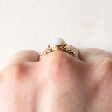 Vintage-Ring aus 14-karätigem Gelbgold mit Opal (ca. 0.90 ct), 60er Jahre