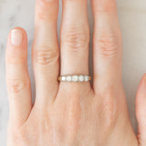 Antique 14K yellow gold ring with brilliant cut diamonds (0.54ctw approx.), 30s