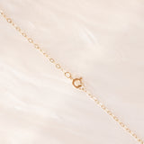 Vintage 9K Yellow Gold Chain Necklace with 9K Yellow Gold Pendant with Citrine Quartz and Peridots