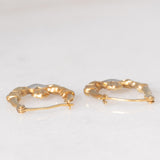 Orecchini Claddagh vintage in oro giallo 9K