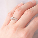 Contrarier vintage in platino con diamanti (0.50ctw)