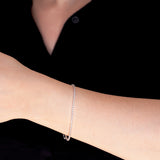 Tennis vintage in platino con diamanti (1ctw)