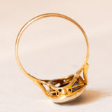 Vintage-Ring aus 9-karätigem Gelbgold mit Jaspis, 1975