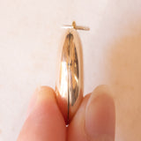 Vintage herzförmiger Fotoanhänger mit 9-karätiger Gelbgoldfolie auf Metall, 50er/60er Jahre