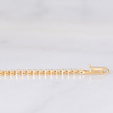 Bracciale tennis vintage in oro giallo 18K con diamanti (1.88ctw)