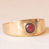 Vintage-Granat-Bandring aus 8 Karat Gelbgold, 80er Jahre