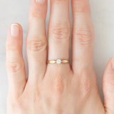 Vintage-Solitär aus 9 Karat Gelbgold mit Diamant im Brillantschliff (ca. 0.15 ct), 1990