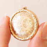 Vintage-Fotorahmen-Charm aus 9 Karat Gelbgold vergoldetem Metall, 50er/60er Jahre