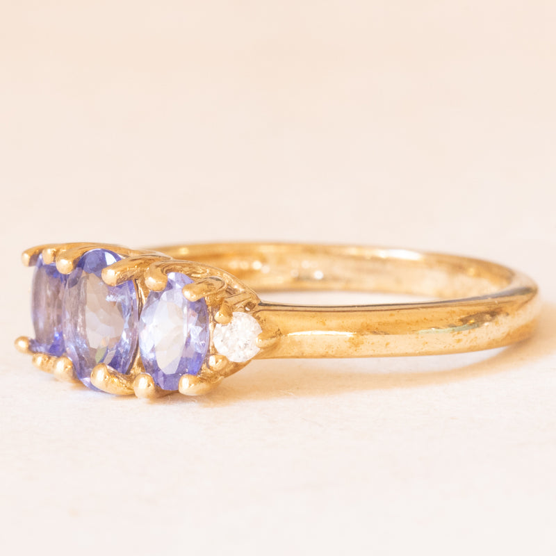 Naava Collana Con Pendente In Oro Giallo 9K E Diamante Taglio Brillante - Gioiello Inglese Certificato