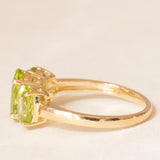 Trilogy vintage in oro giallo 9K con peridoti (3ctw ca.)