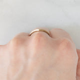 Anello a “V” in oro giallo e bianco 9K con diamanti (0.05ctw ca.), anno 1989