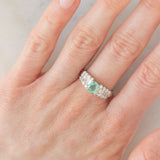 Anello vintage in platino con tormalina paraiba (0.76ct) e diamanti (0.71ctw), anni ‘90/anni ‘2000