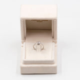 Vintage Diamantring aus 14 Karat Weißgold (0,07 Karat), 60er Jahre