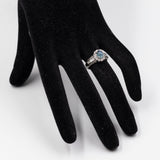 Anello in platino con alessandrite (1.56ct) e diamanti (0.71ctw), anni ‘80/‘90