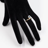 Vintage 14k yellow gold ring with aquamarine (0,50ct), 70s