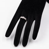 Vintage Riviera ring in 18k white gold with diamonds (0,70ctw), 70s