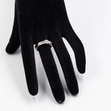 Vintage Riviera ring in 18k white gold with diamonds (0,70ctw), 70s