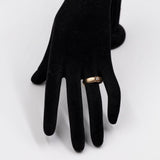 Solitario antico "Gypsy" in oro giallo 14k con diamante di taglio vecchio di 0,12ct, primi del '900