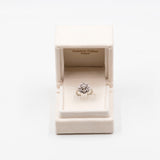 Винтажное кольцо из белого золота 18 карат с бриллиантами (0,28). 60-е годы