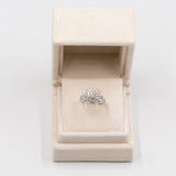 Anello vintage in oro bianco 14k con diamanti (1,20ctw)