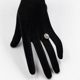 Anello vintage in oro bianco 18K con diamanti (0.32ctw ca.), anni '70