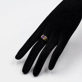 Anello vintage in oro giallo 8k con ametista