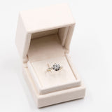 Vintage-Solitärring aus 18 Karat Weißgold mit einem Diamanten (0.46 ct), 60er Jahre