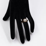 Ring aus 14-karätigem Gelbgold mit Diamanten im Altschliff (0.75 ctw), 40er Jahre