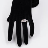 Vintage-Ring aus 14-karätigem Weißgold mit Diamant im Brillantschliff (1.62 ctw), 70er Jahre