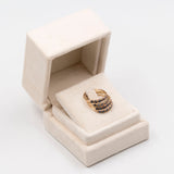 Anello vintage harem a 4 anelli in oro giallo 14k e zaffiri