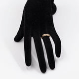 Anello vintage in oro giallo 9k con topazi azzurri
