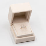 Anello antico in oro giallo 18k con diamanti, anni '20